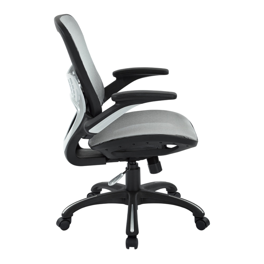 Silla de gerente de malla de Office Star Products - Gris