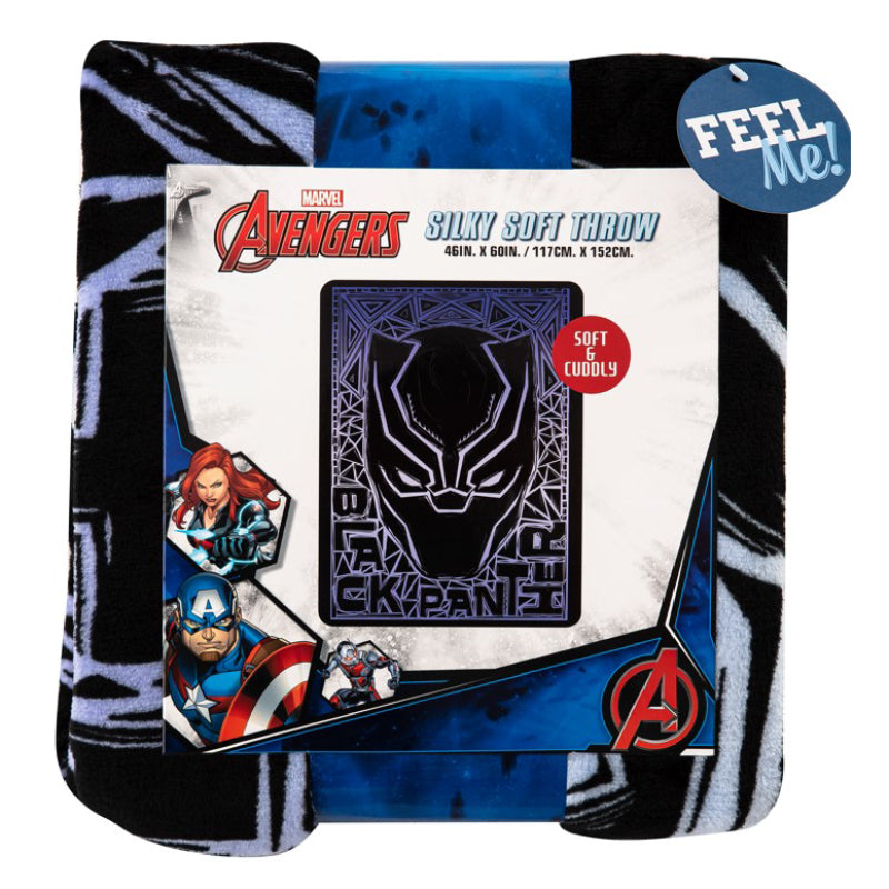 Marvel Black Panther Stare Silk Touch Throw
