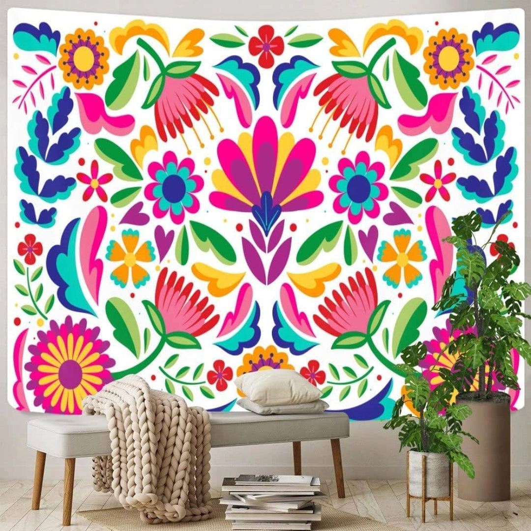 Goaok Mexican Tapestry - White