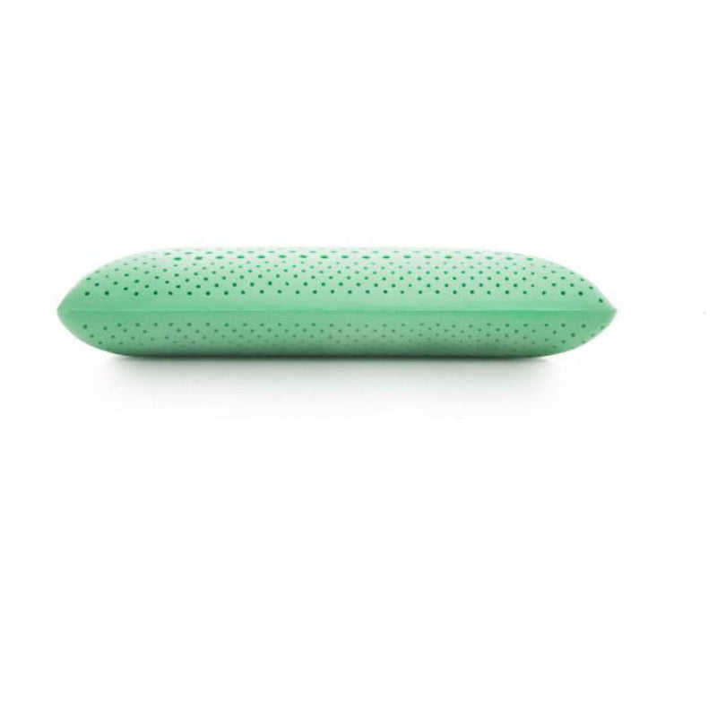 Almohada de espuma viscoelástica tamaño queen con infusión de aceite de menta Activedough de Malouf, color blanco