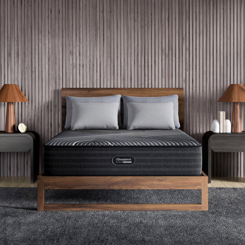 Beautyrest Hybrid BX-Class CA King Size Firm Mattress Black.