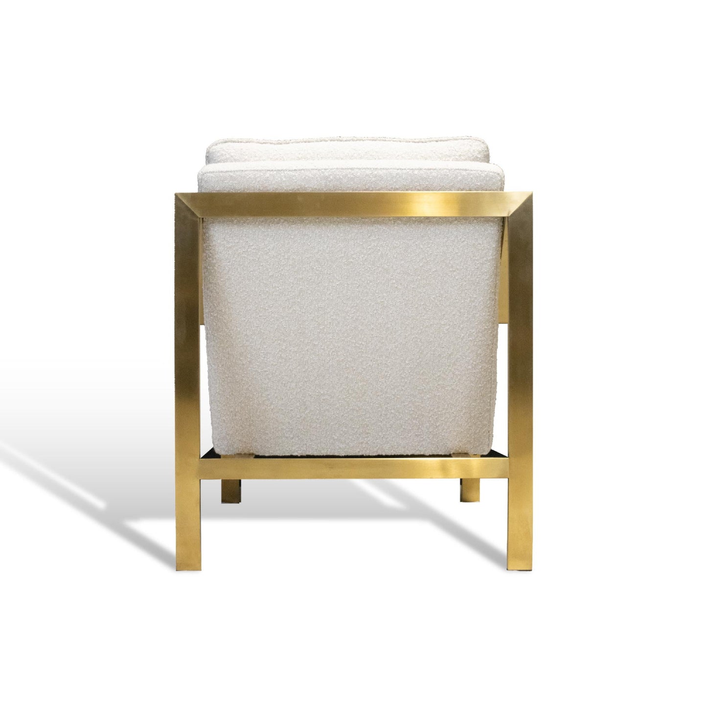 Bayou Boucle 32" Accent Chair by Primitive Collections - Brushed Gold