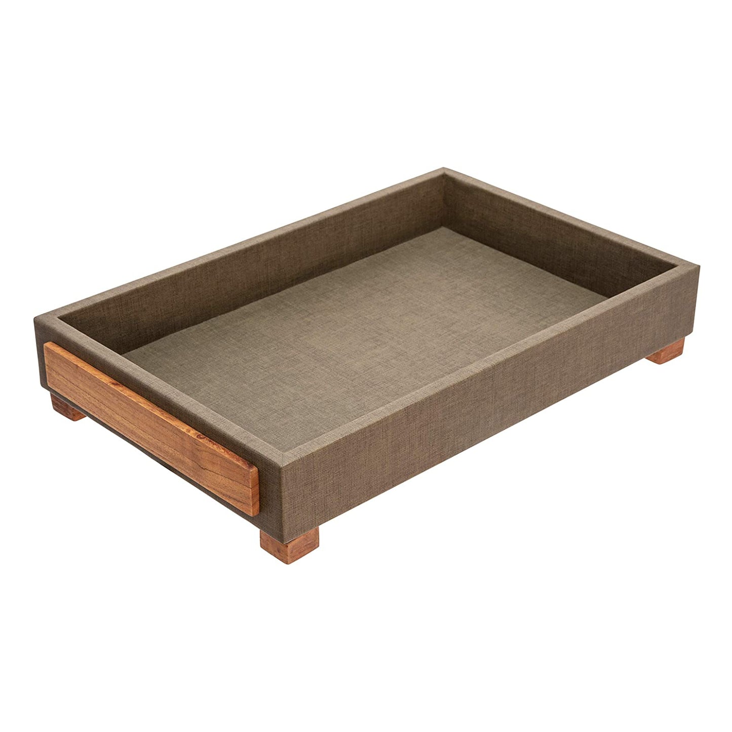 Sagebrook Home Contemporary Wood Tray with Legs (Set of 2) - Green