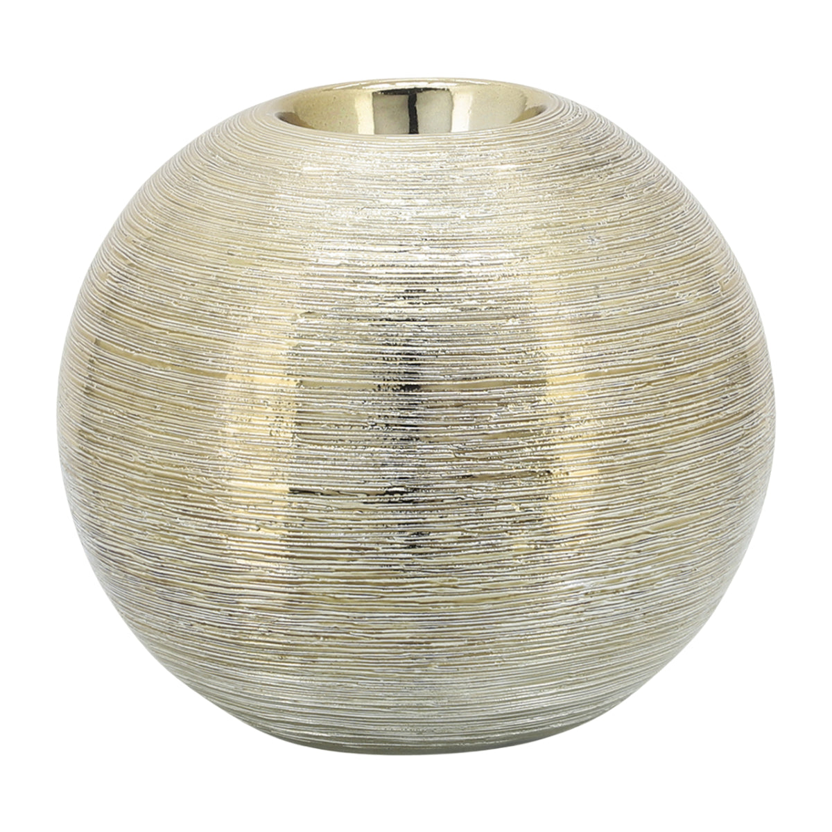 Sagebrook Home Ceramic Scratch Orbs (Set of 3) - Gold