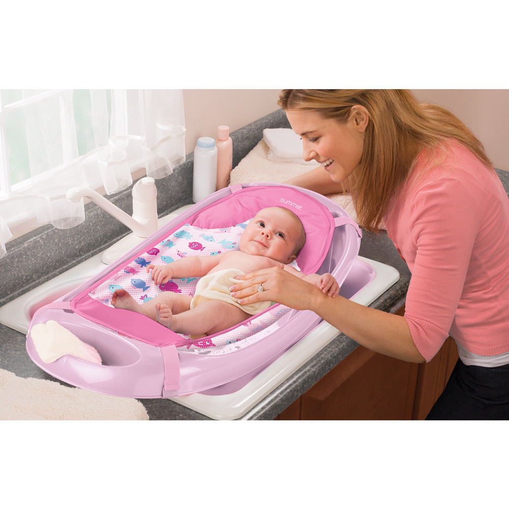 Summer Infant Splish N Splash Newborn to Toddler Tub - Light Pink