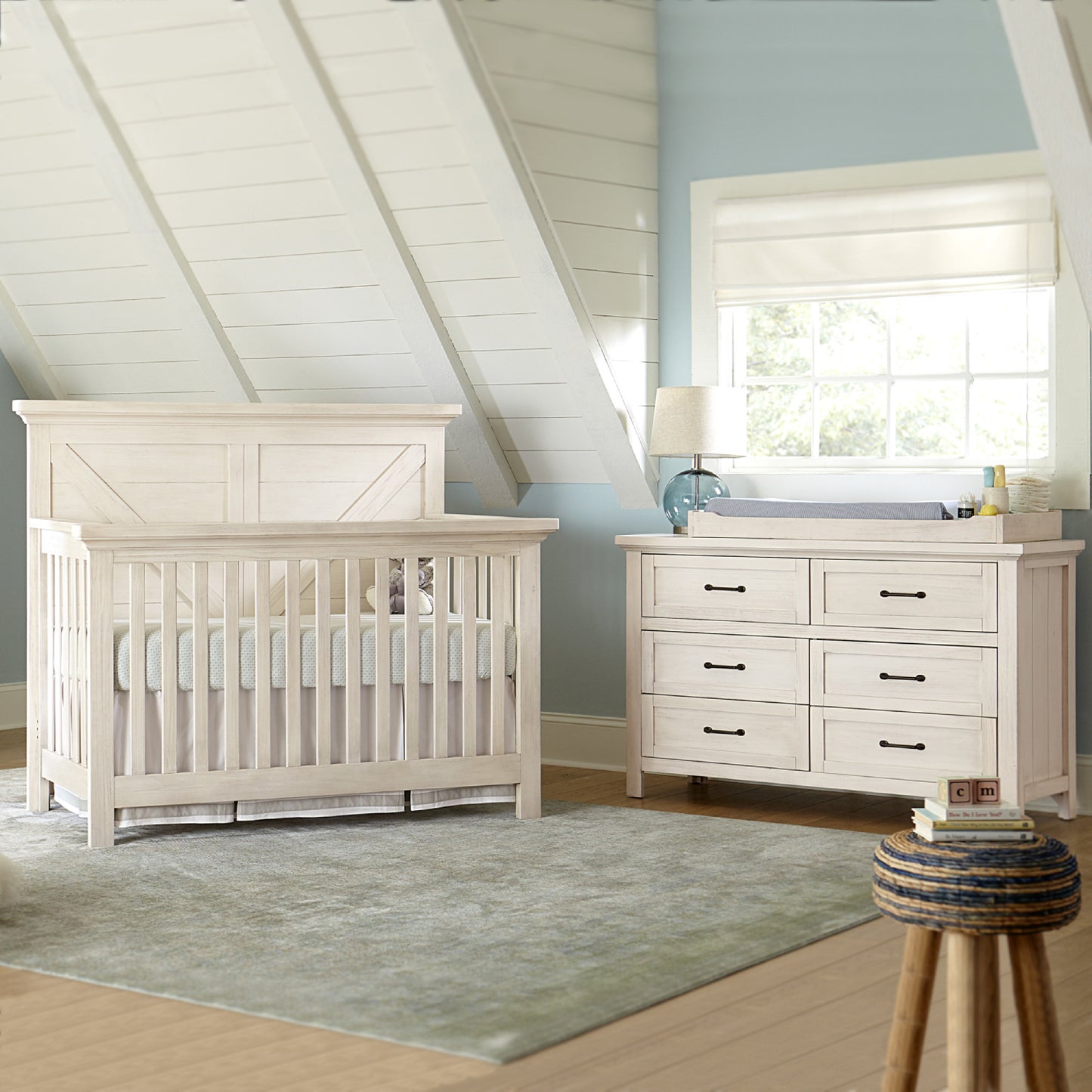 Westwood Design Westfield Brushed White Convertible Crib