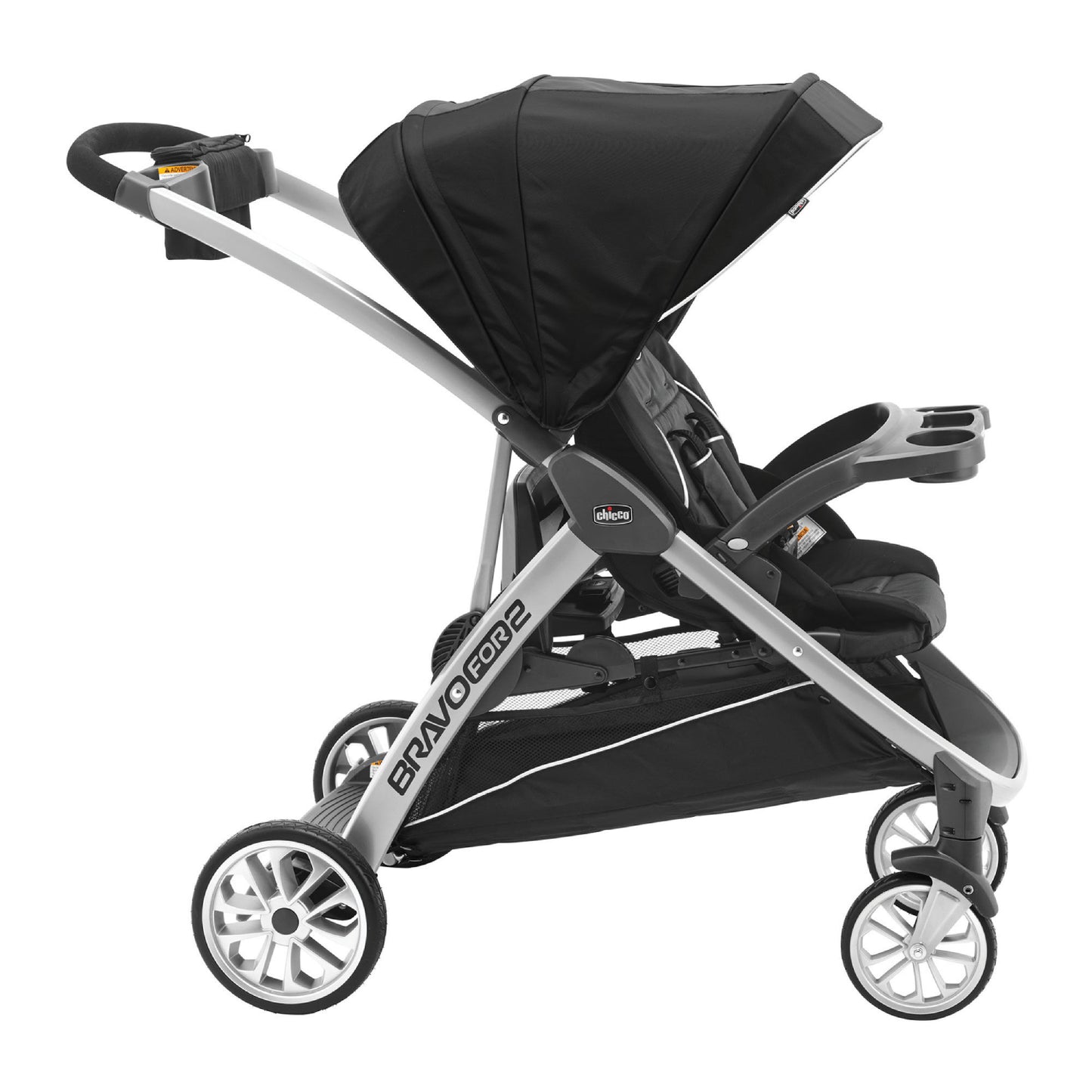 Chicco BravoFor2 Standing/Sitting Double Stroller - Iron