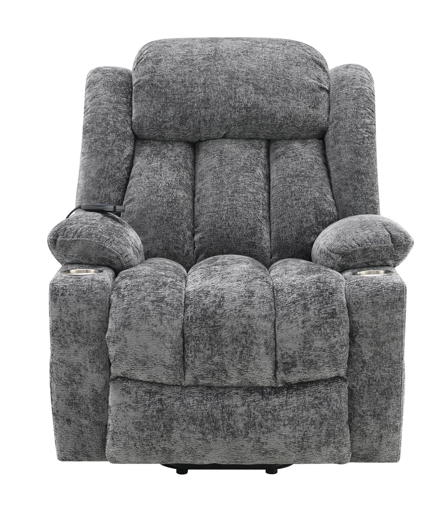 Orion Grey Power Recliner With Lift, Massage And Heating