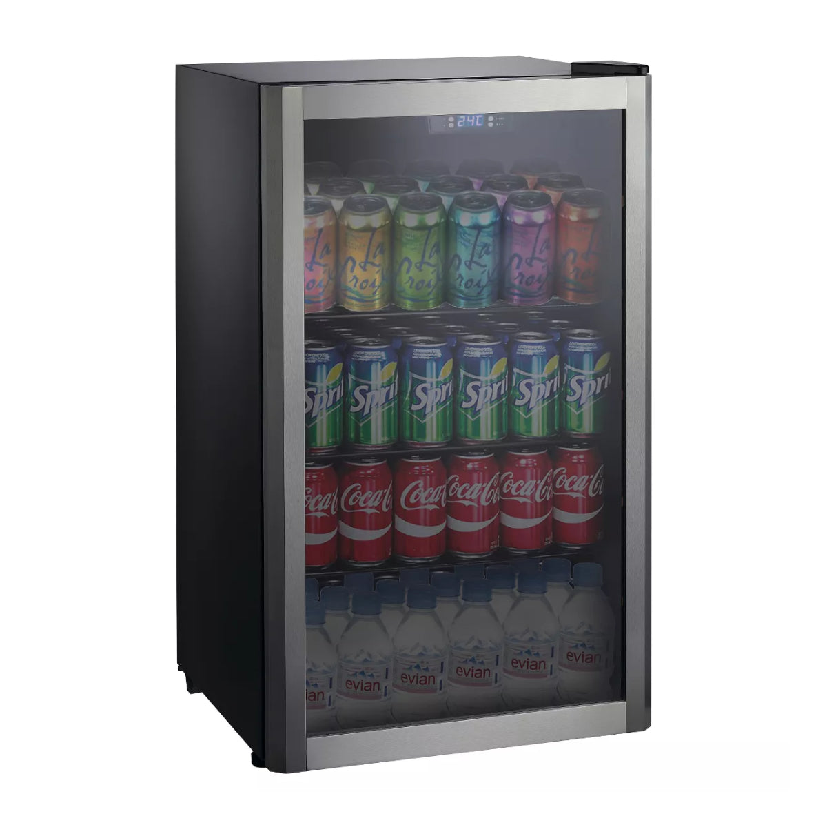 Mini refrigerador de bebidas Whirlpool WHB36S de 3,6 pies cúbicos - Acero inoxidable