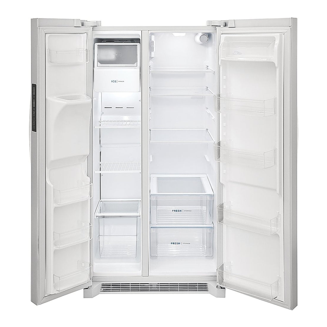 Frigidaire FRSS2623AW 25.6 cu. ft. Side-by-Side Refrigerator with Dispenser - White