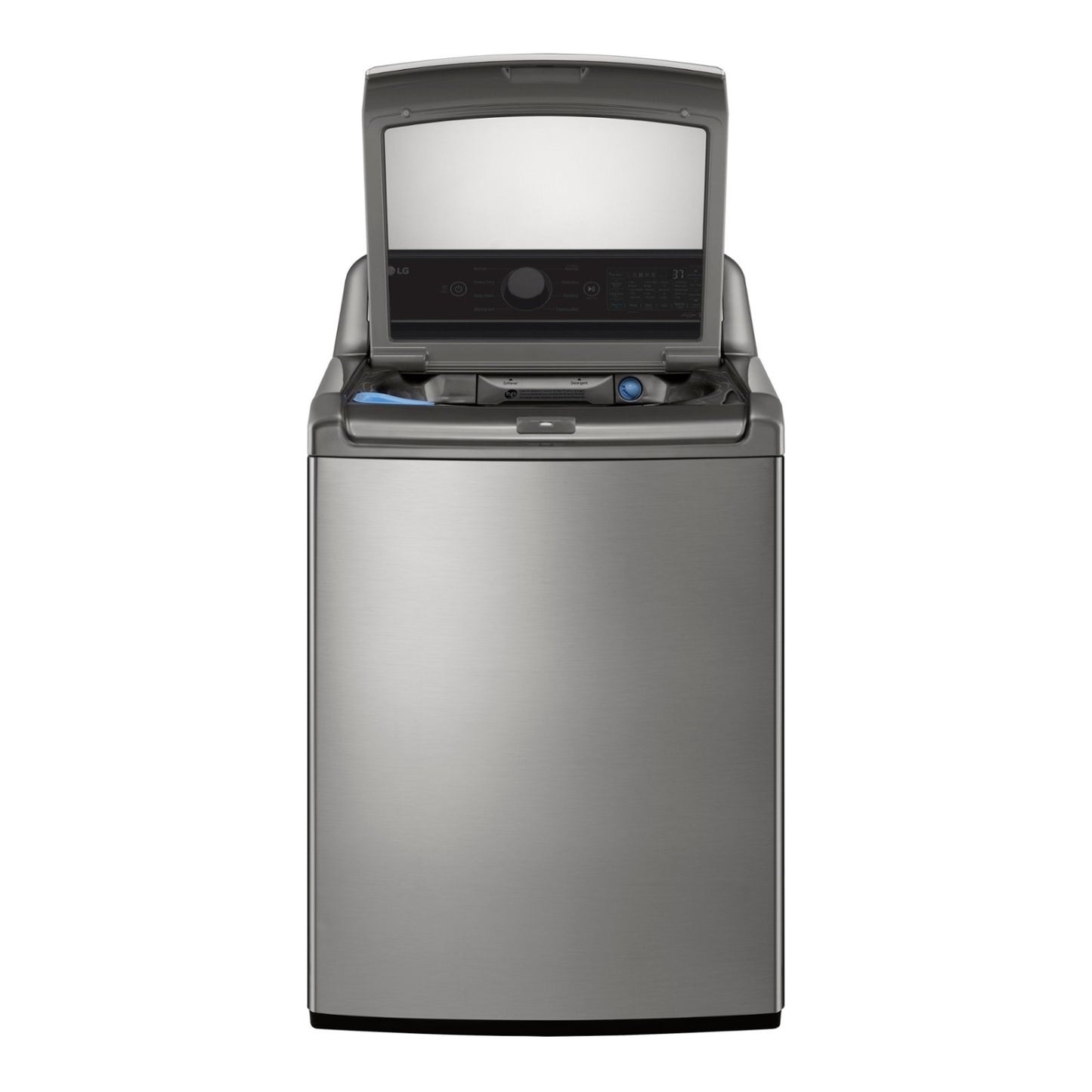 Lavadora de carga superior LG WT7405CV de 5,3 pies cúbicos con Wi-Fi y funciones inteligentes - Acero grafito
