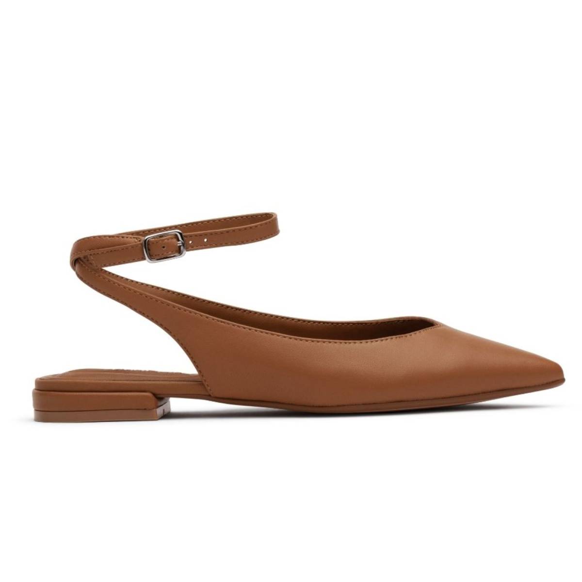 D'Amelio - Zapatos planos con tira trasera Siana para mujer (talla 6,5) - Camel