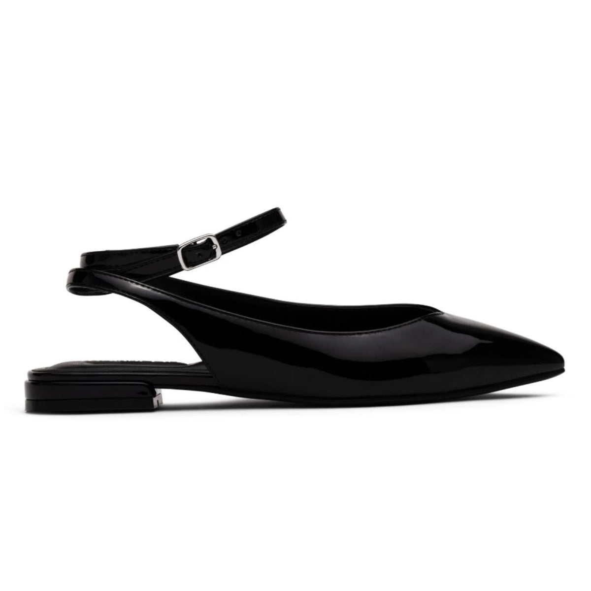 D'Amelio - Zapatos planos con tira trasera Siana para mujer (talla 6,5) - Negro