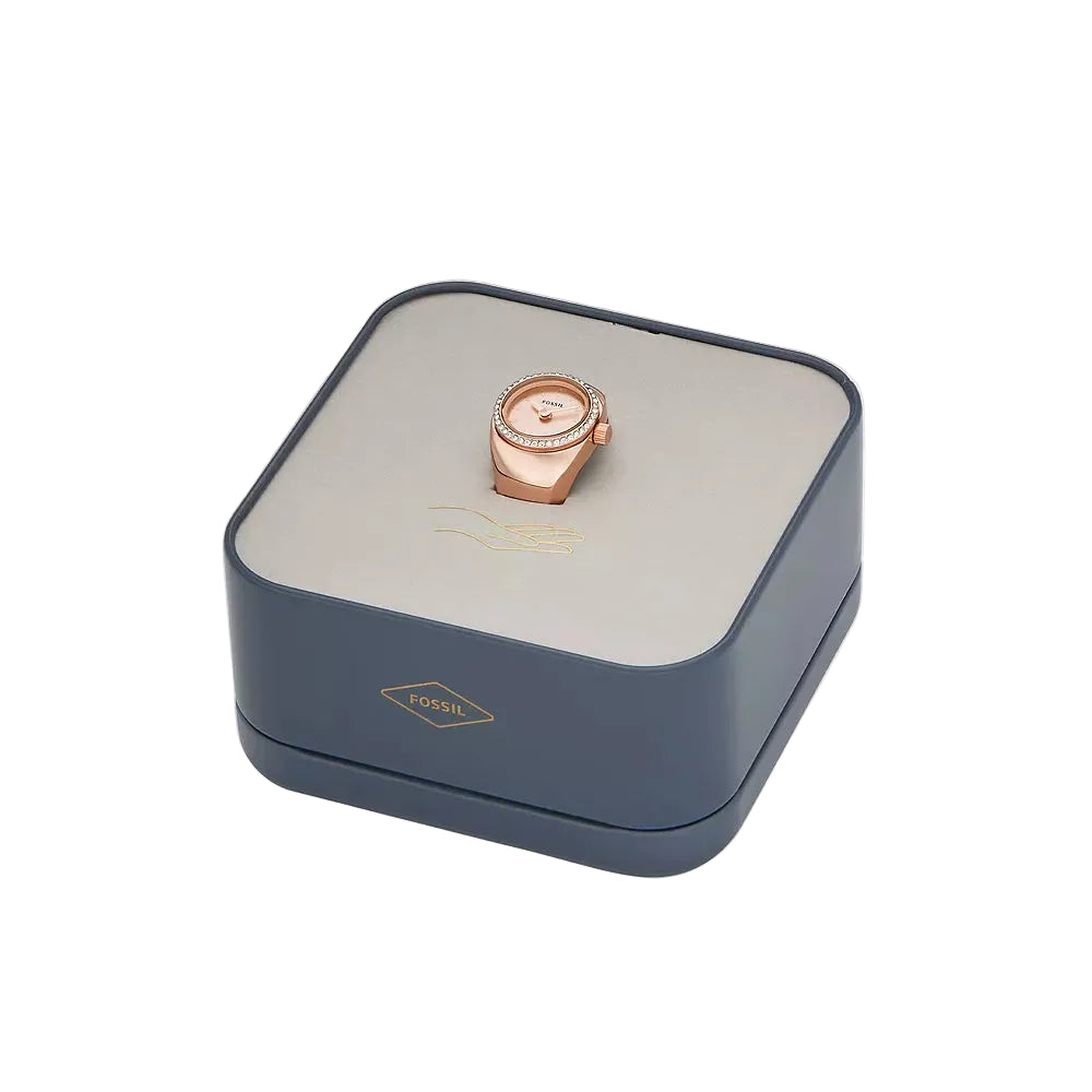 Fossil Women's 15mm Two-Hand Watch Ring– Curacao