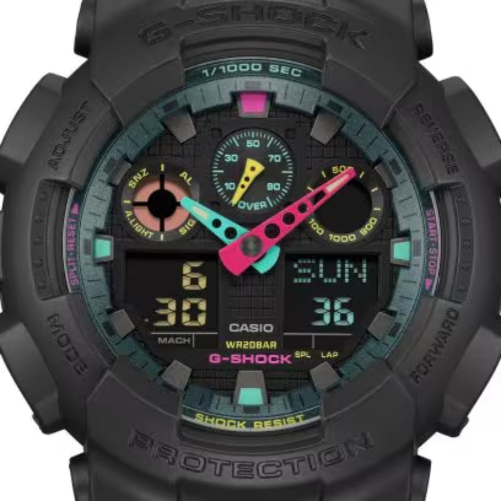 Reloj Casio G-Shock con correa analógica digital de 51,2 mm para hombre, color negro