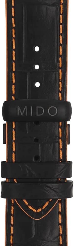 Mido Multifort Men's 25mm Automatic Leather Strap Watch - Black