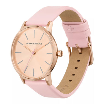 Reloj y pulsera de tres manecillas para mujer Armani Exchange Lola de 36 mm, color rosa