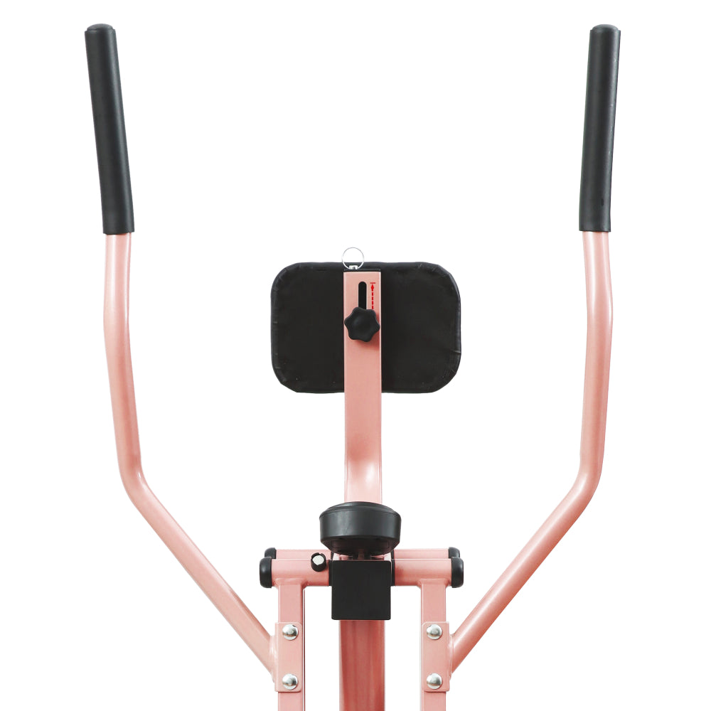 ?Sunny Health & Fitness Air Walk Trainer Glider Exercise Machine - Rose Gold