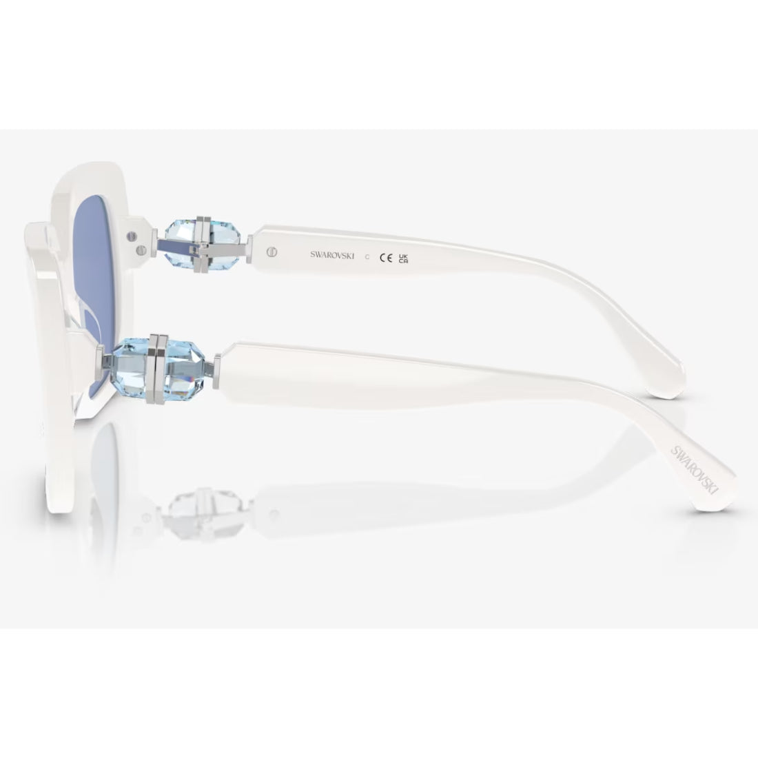 Gafas de sol con espejo cuadrado Swarovski SK6001100355 para mujer