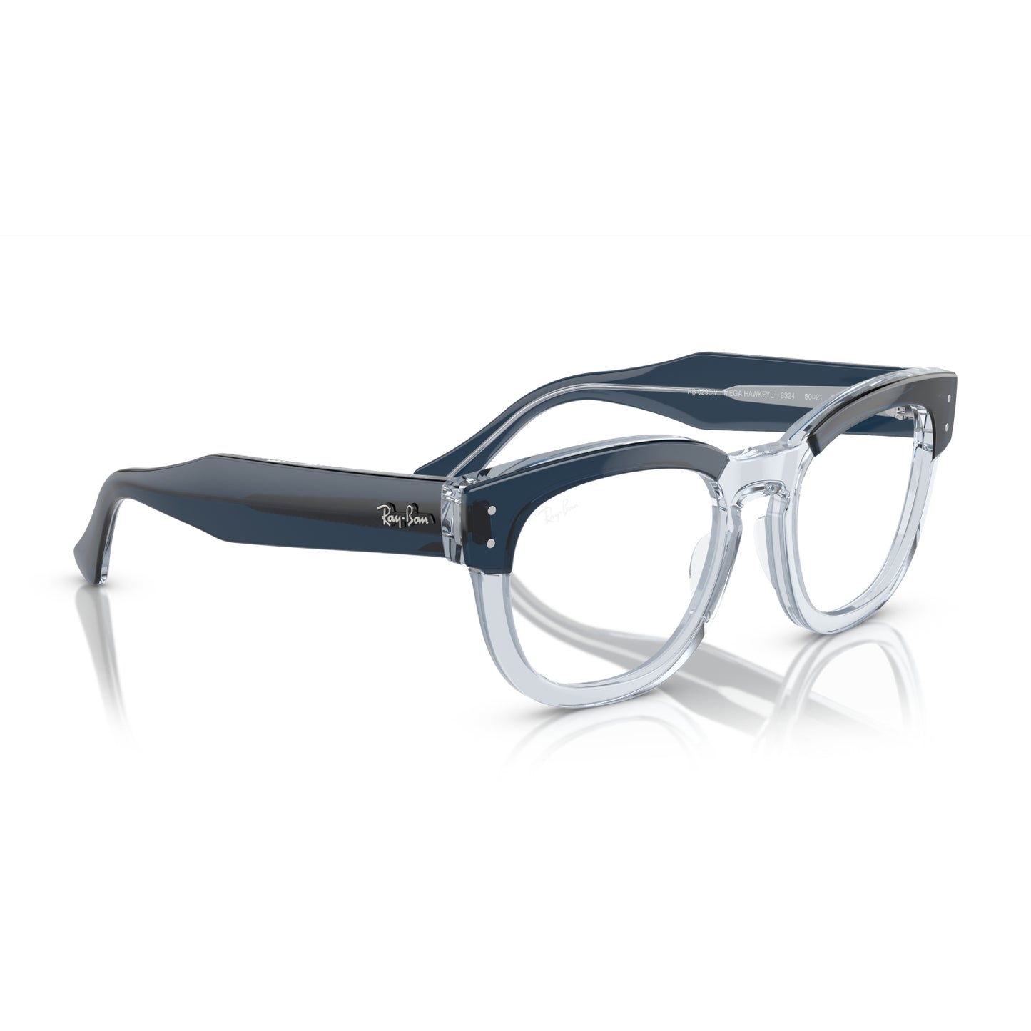 Anteojos unisex Ray-Ban Mega Hawkeye RX0298V cuadrados