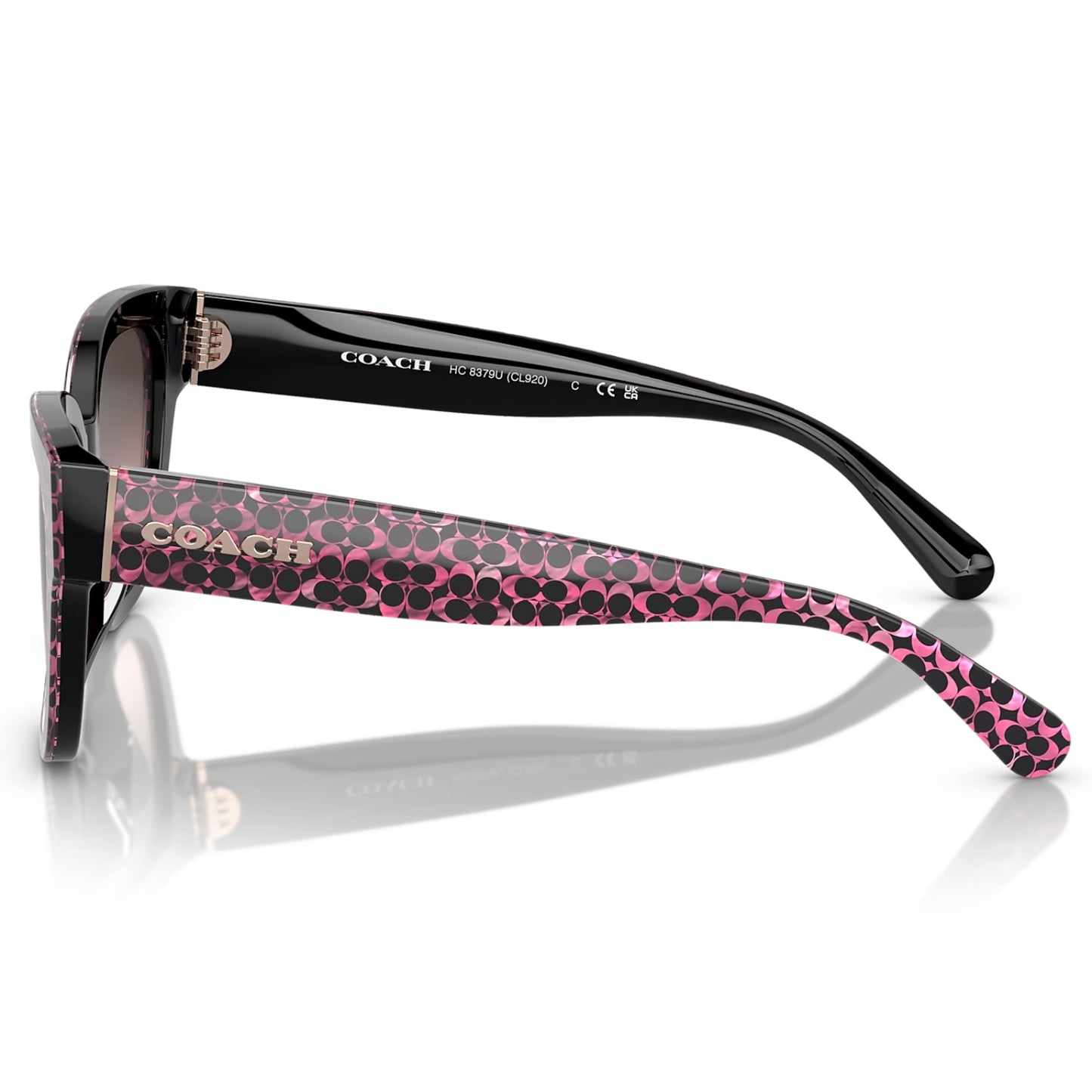 Coach Women's HC8379U57834 Butterfly Gradient Sunglasses