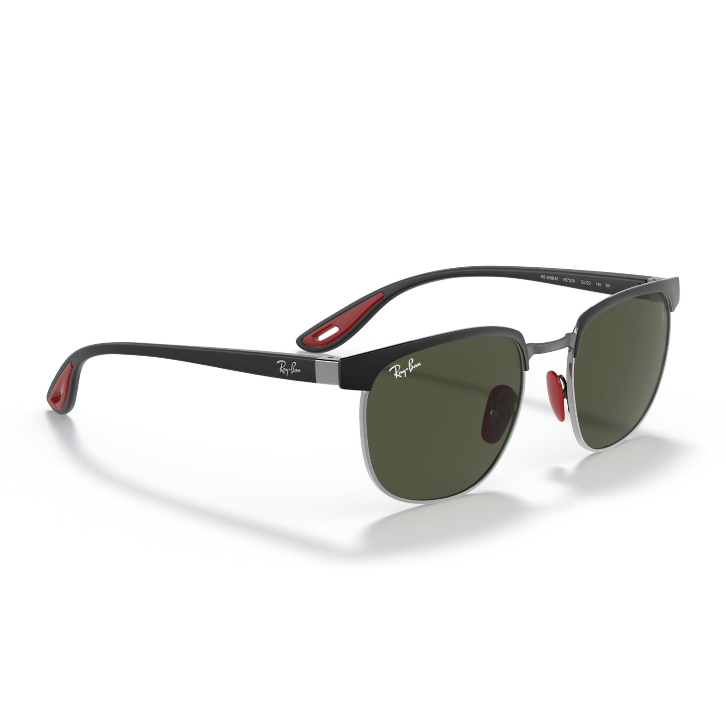 Gafas de sol clásicas cuadradas unisex Ray-Ban Scuderia Ferrari RB3698M