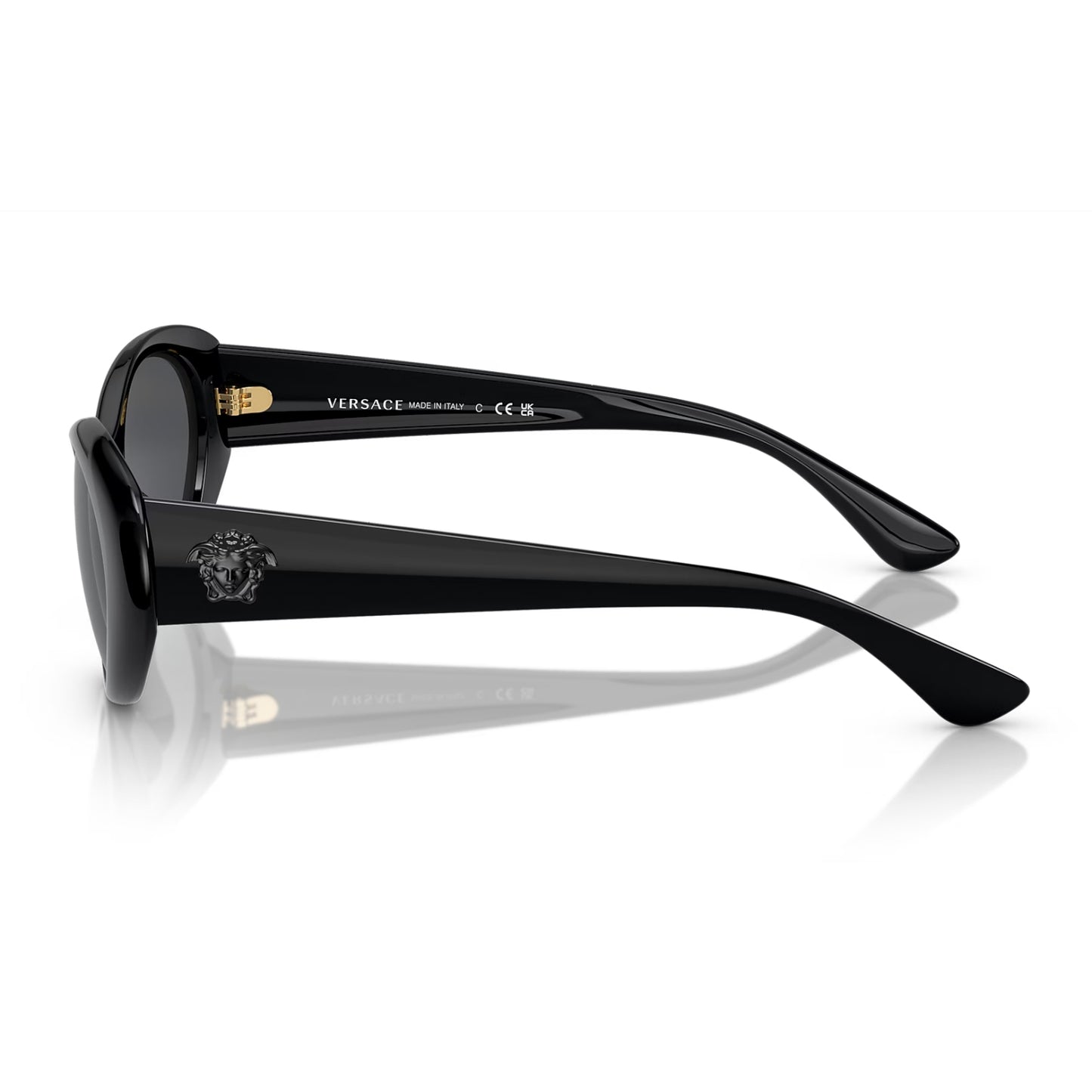 Versace Women's VE4455U Oval Solid Color Sunglasses