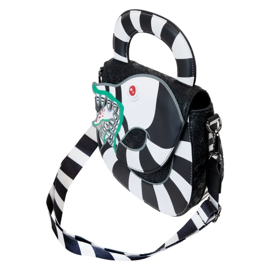 Bolso bandolera con diseño de gusanos de arena Beetlejuice de Loungefly