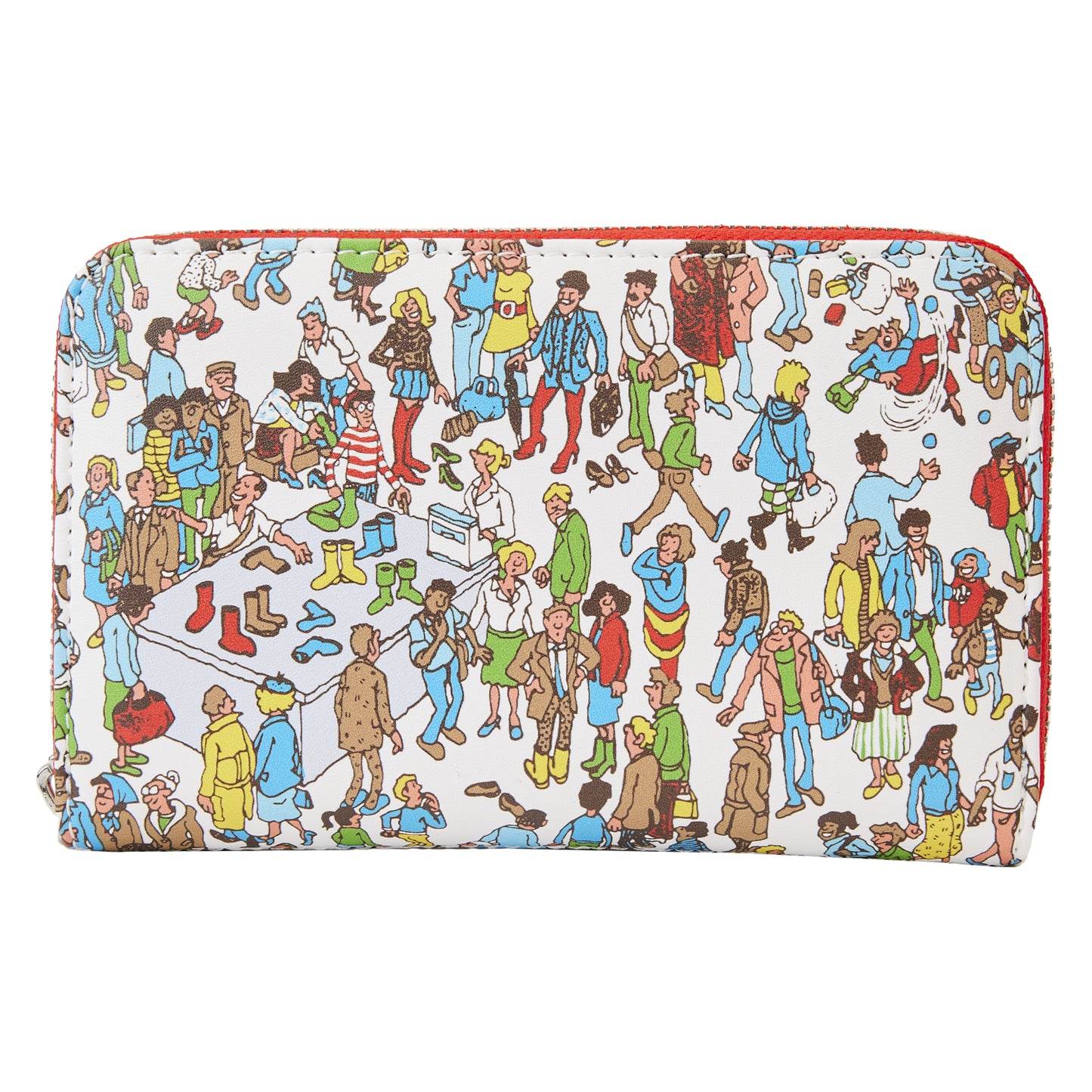 Loungefly Where’s Waldo 4" Allover Print Zip Around Wallet