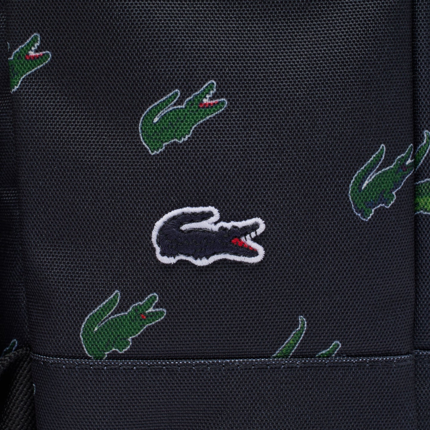 Lacoste Croc Print Backpack - Abimes (Blue)