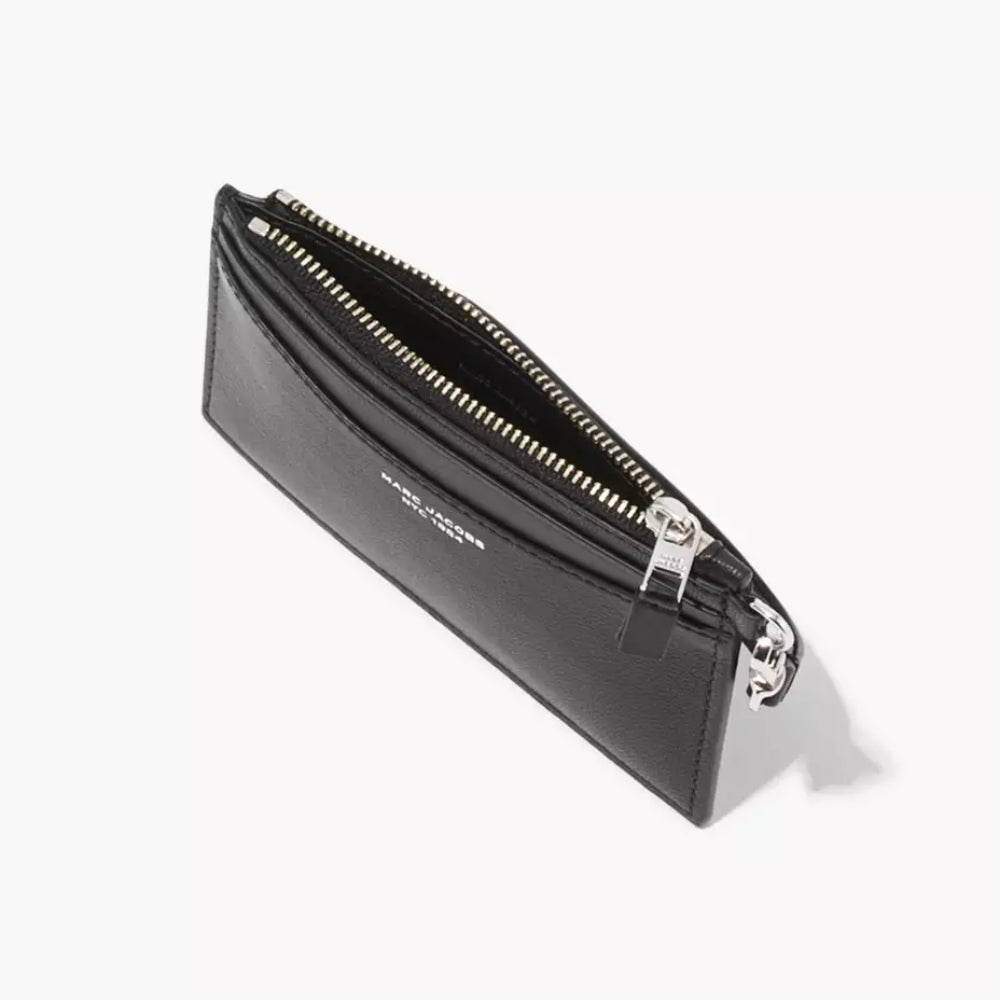 Marc Jacobs The Slim 84 3.5" Top-Zip Wristlet - Black