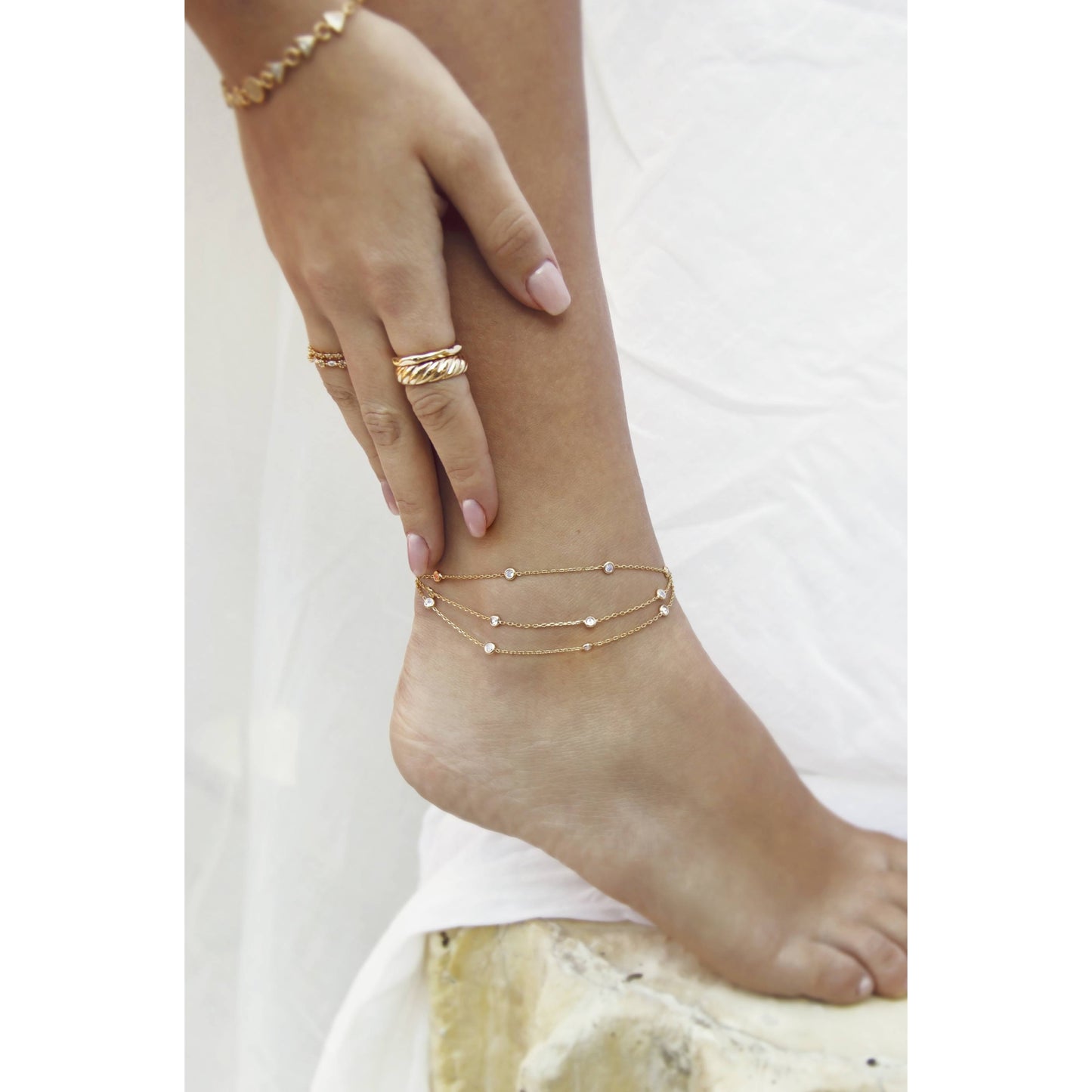 Ettika Women's Fine Details Anklet