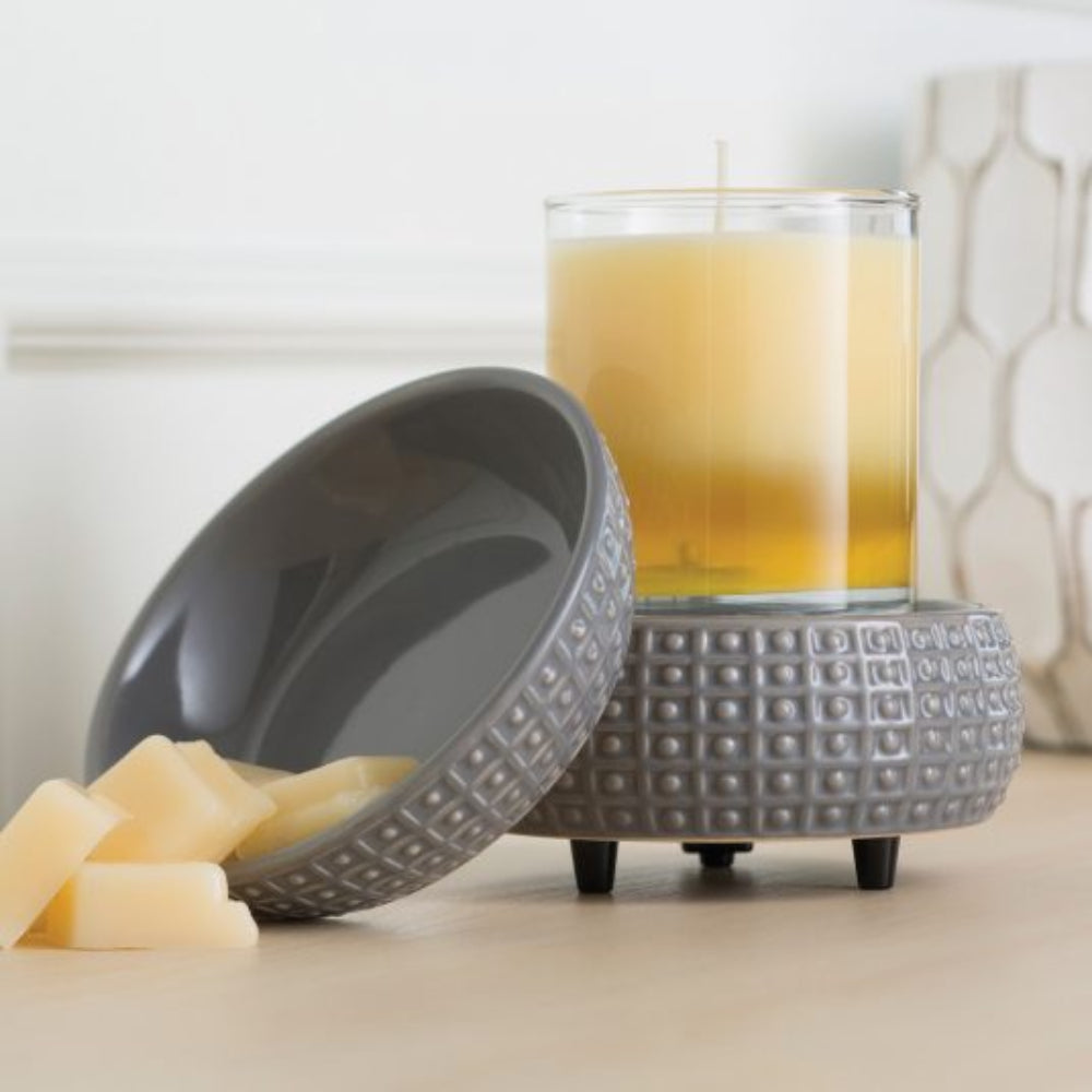 Candle Warmers Classic 2-in-1 Fragrance Warmer - Slate Gray