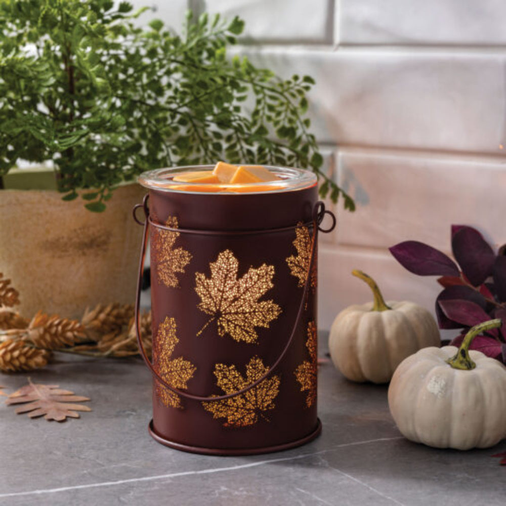 Candle Warmers Vintage Fall Leaves Bulb Illumination Fragrance Warmer