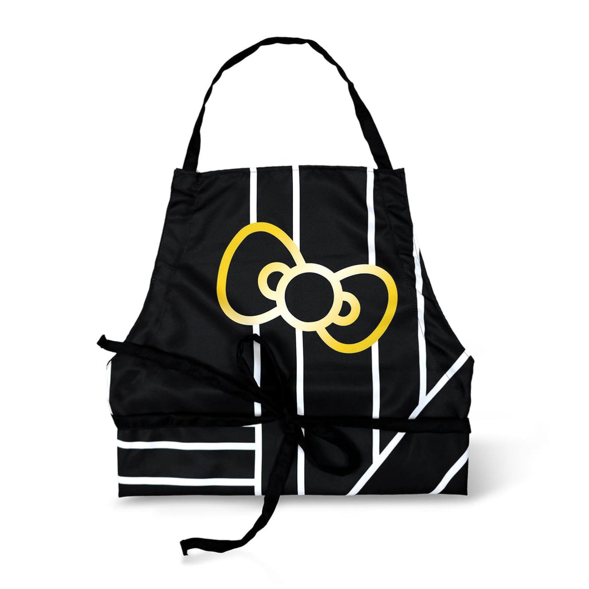 Hello Kitty Pinache Adult Kitchen Apron - Black/Gold– Curacao