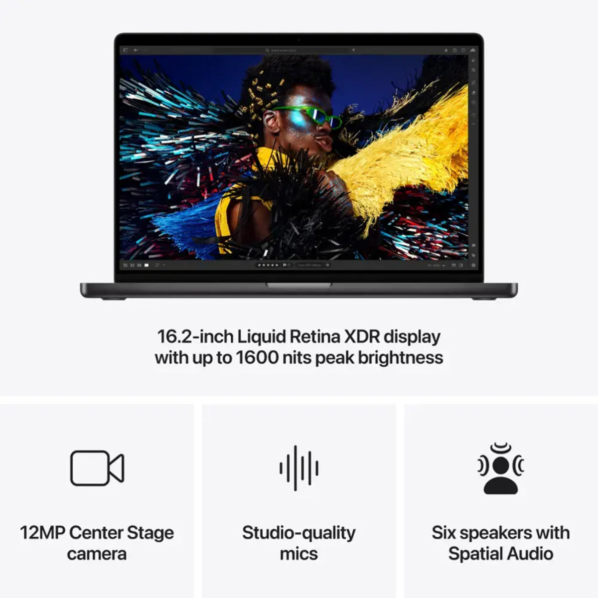 Apple MX2X3LL/A 16" MacBook Pro - Apple M4 14-Core with 24GB Memory - 512GB SSD - Space Black