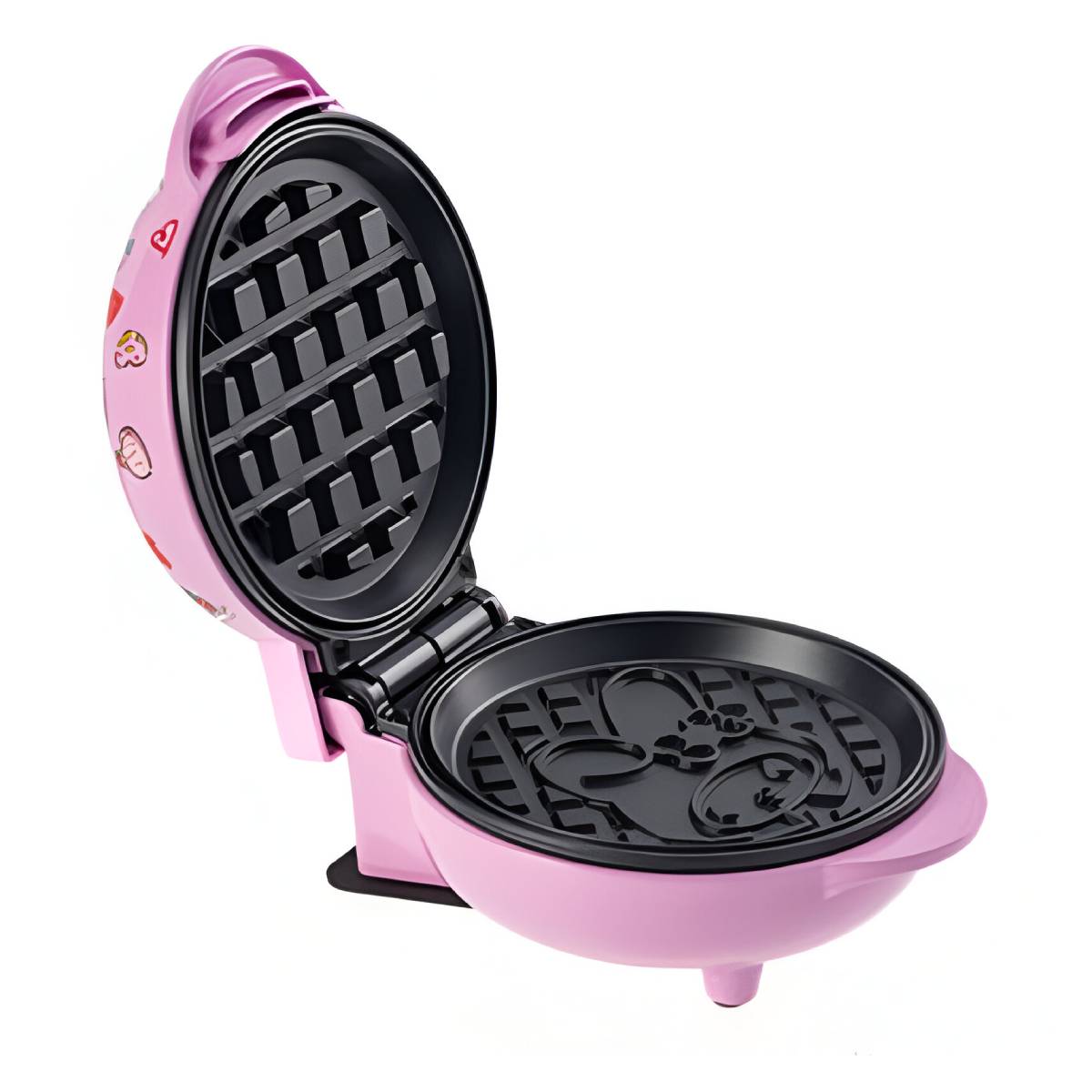 Uncanny Brands WM3/KIT/MY1 Hello Kitty My Melody Mini Waffle Maker - Pink/Black