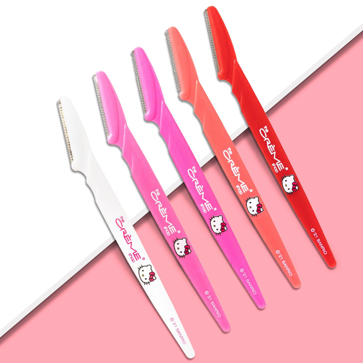 The Crème Shop x Sanrio Bye, Fuzzies! Arch Shaping Dermaplane Razors (Set of 5)