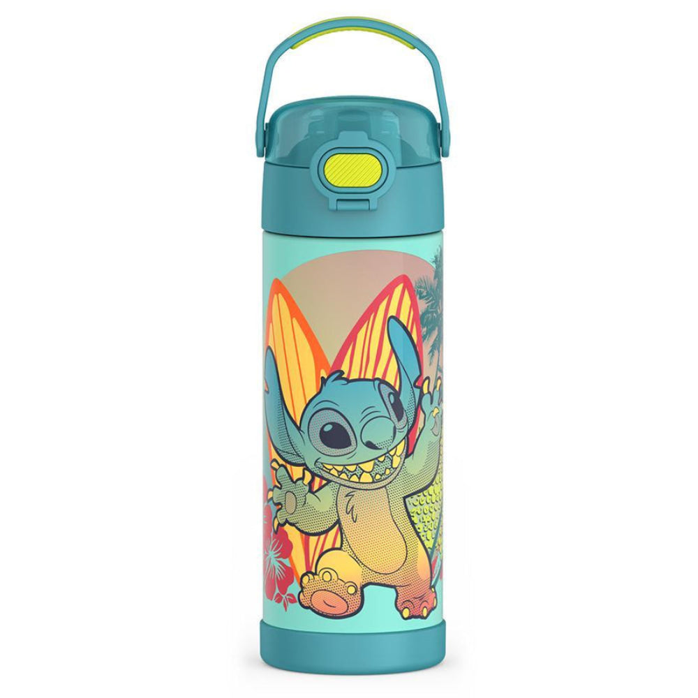 Thermos Funtainer Disney Stitch 16 oz Water Bottle with Straw - Multic ...