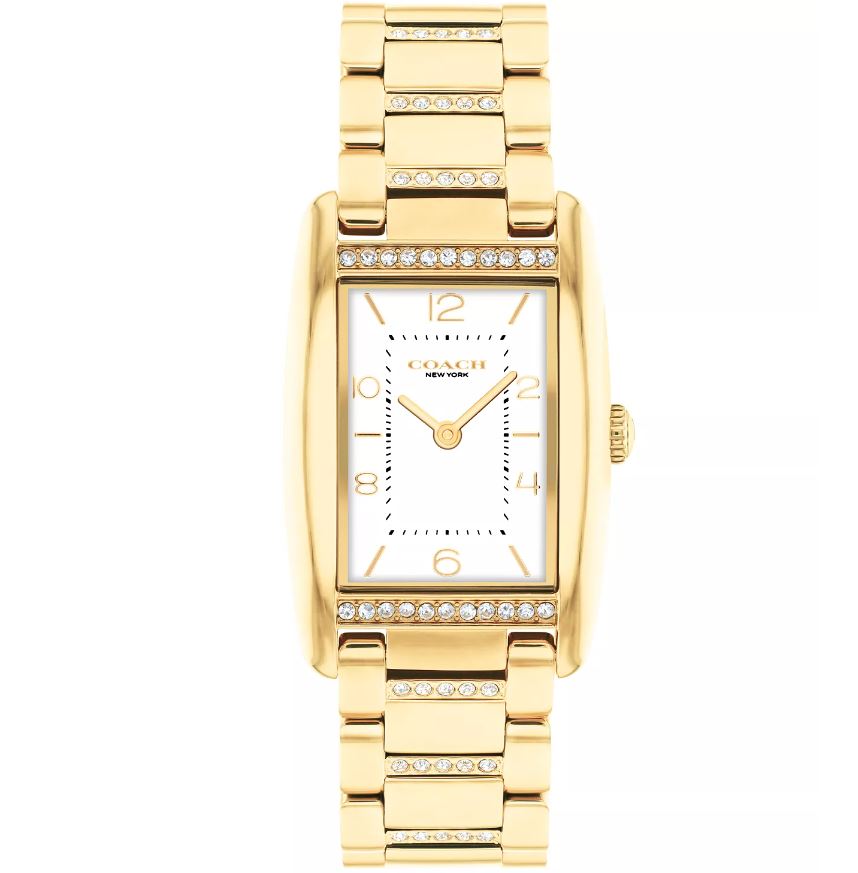 COACH Women's Reese Gold-Tone Stainless Steel Crystal Watch 24mm