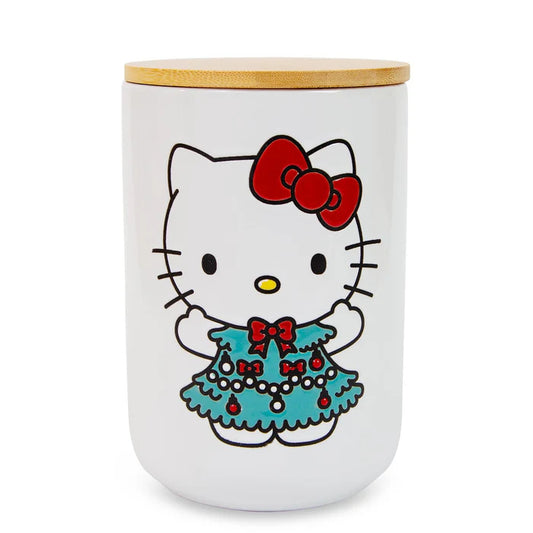Sanrio Hello Kitty Holiday 7" Ceramic Snack Jar - White