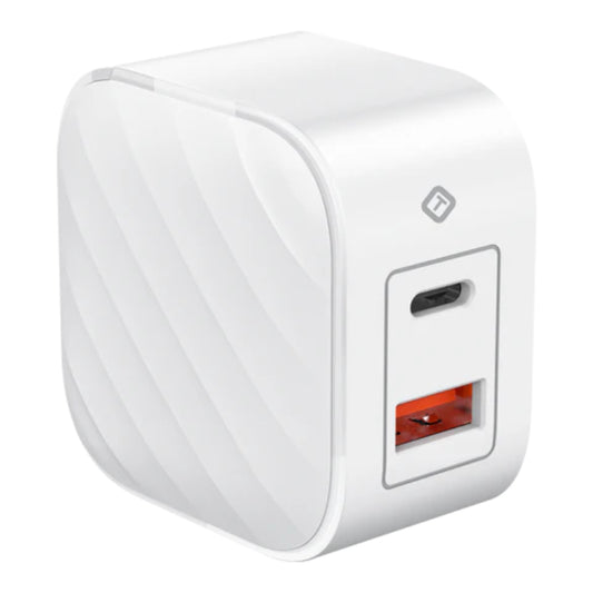 TekYa 45W GaN Dual USB-C Port Wall Charger - White