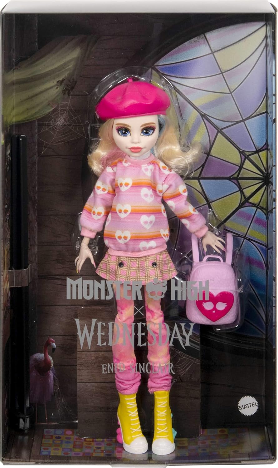 Monster High Wednesday Enid Sinclair Doll with Beret and Backpack