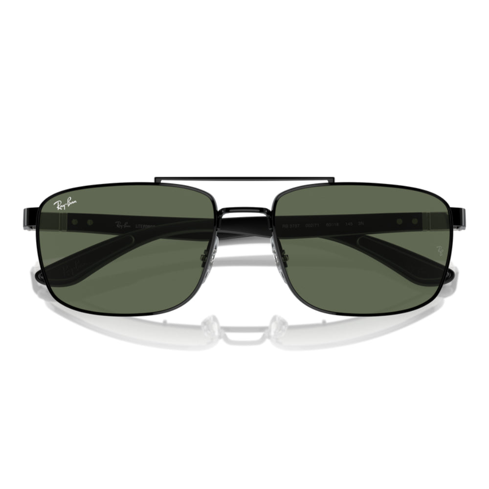 Ray-Ban RB373760002/ Unisex Rectangle Solid Color Sunglasses