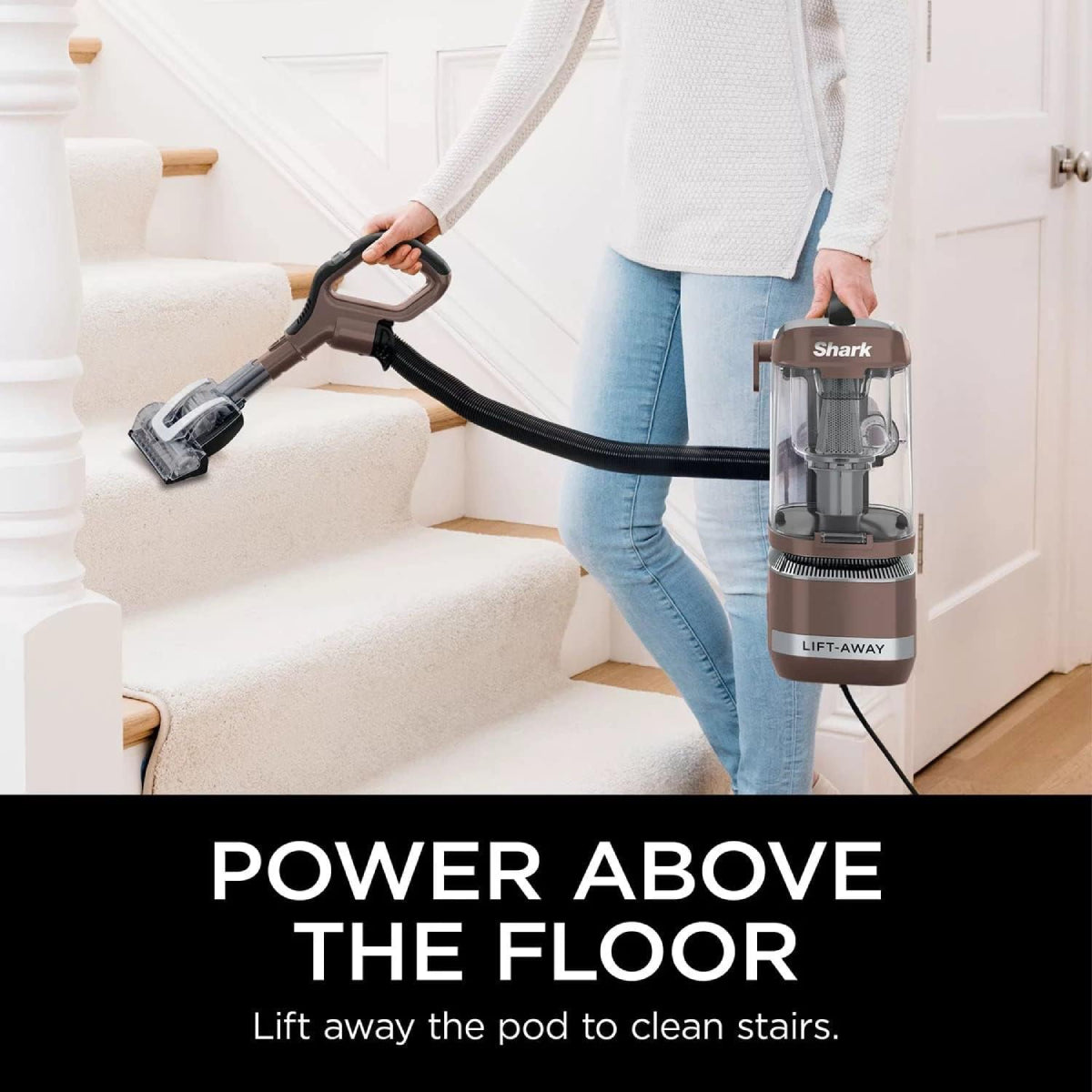 Shark LA455 Rotator Upright Vacuum with Self-Cleaning Brushroll - Brown