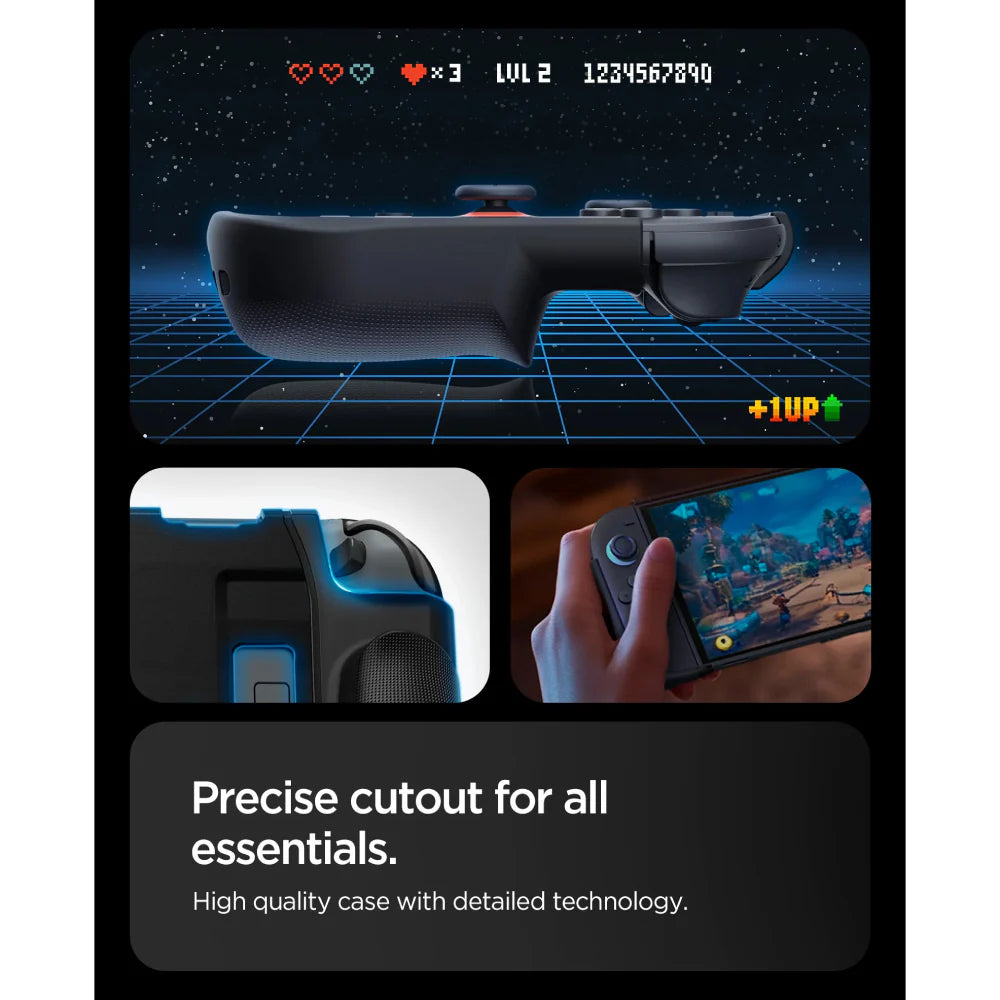 Bundle: Nintendo Switch 2 + Switch 2 Joy-Con 2 Wheel Set + Switch 2 Joy-Cons + Spigen Klasden Pouch + Spigen Dual Grip + Mario Kart World