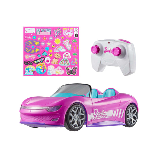 Hot Wheels RC Barbie Convertible Toy Car - Pink