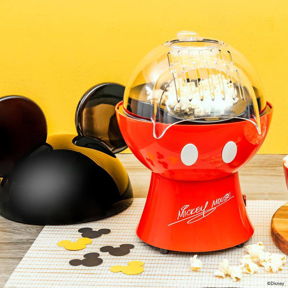 Uncanny Brands POPDIMMM1 Disney Mickey Mouse Popcorn Maker - Red/Black