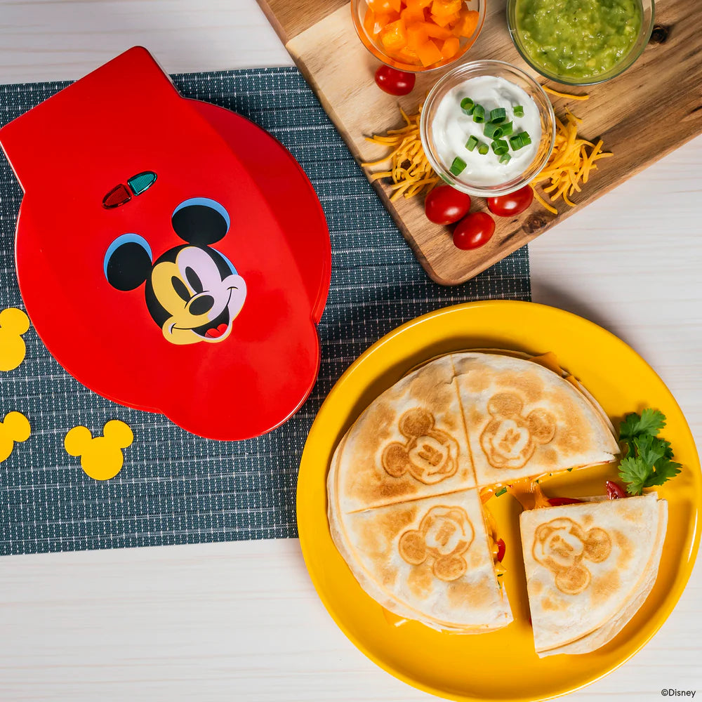 Uncanny Brands QU1DIMMIC Disney Mickey Mouse Quesadilla Maker - Red