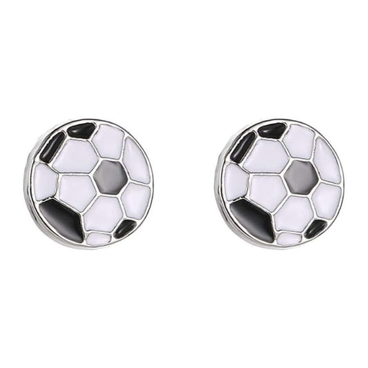 Player Design Women's Soccer Stud Earrings in Metal